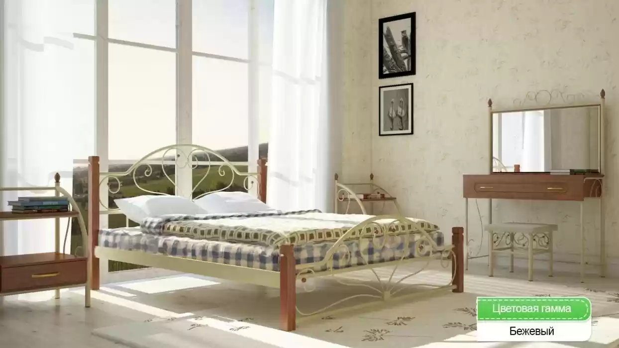 Ліжко Джоконда ніжки дерев'яні 1900*1800