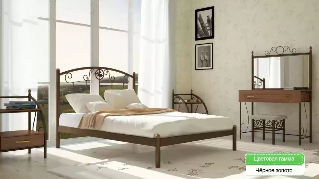 Металеве ліжко Монро 180х200