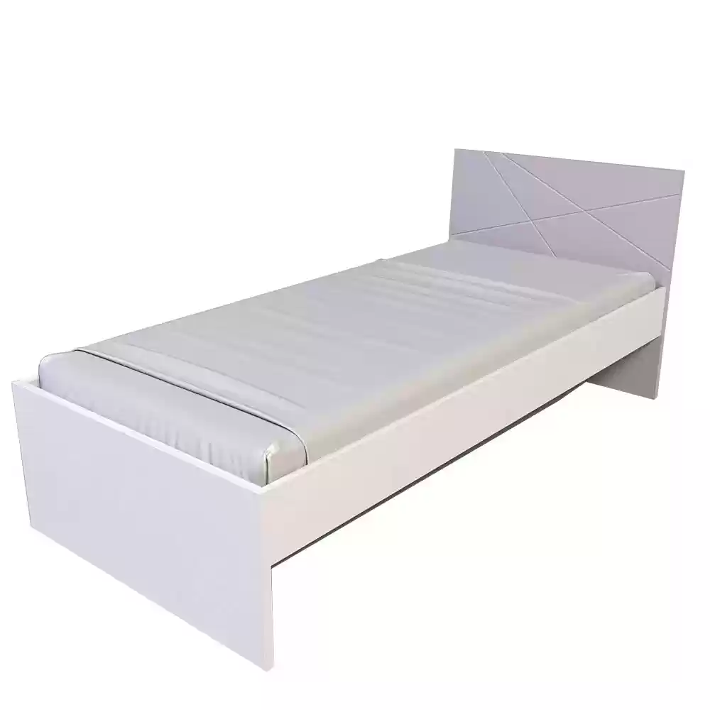 Ліжко Х-СКАУТ Х-09 без ламелей (90х200) (рожевий/білий)