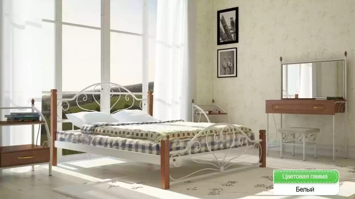 Ліжко Джоконда ніжки дерев'яні 2000*1800