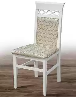 Стілець дерев'яний Таня (біла емаль)