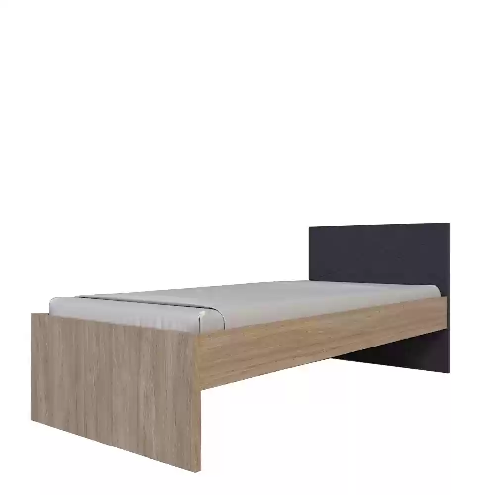 Ліжко Х-СКАУТ Х-09 без ламелей (90х200) (графіт/дуб кам'яний)