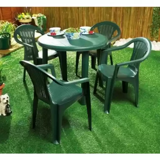 Комплект меблів (стіл Tondo+4 крісла Altea) зелений