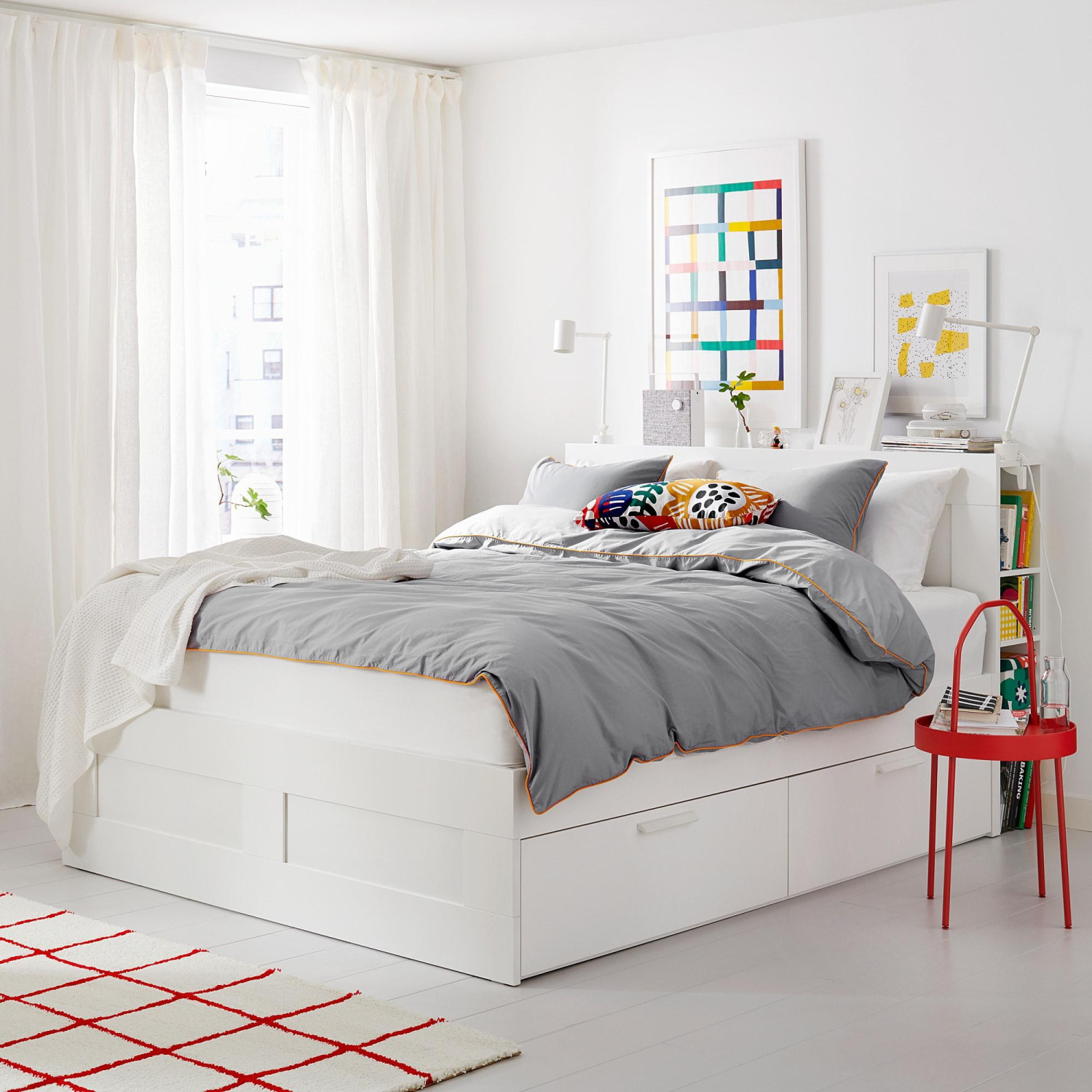 Двуспальная кровать Бримнэс ИКЕА (IKEA)